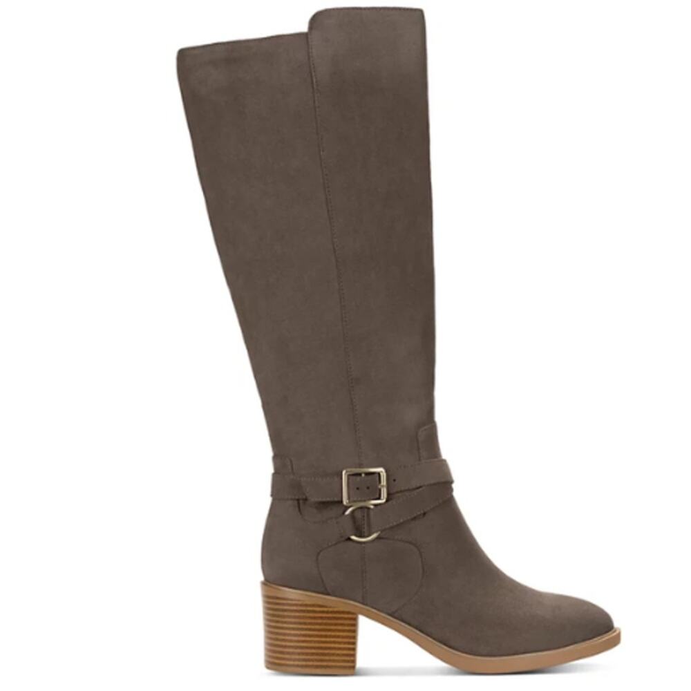 Style & Co Women's Uticaa Belt Heel Boots in Dark Taupe New Size 7 - Picture 3 of 9